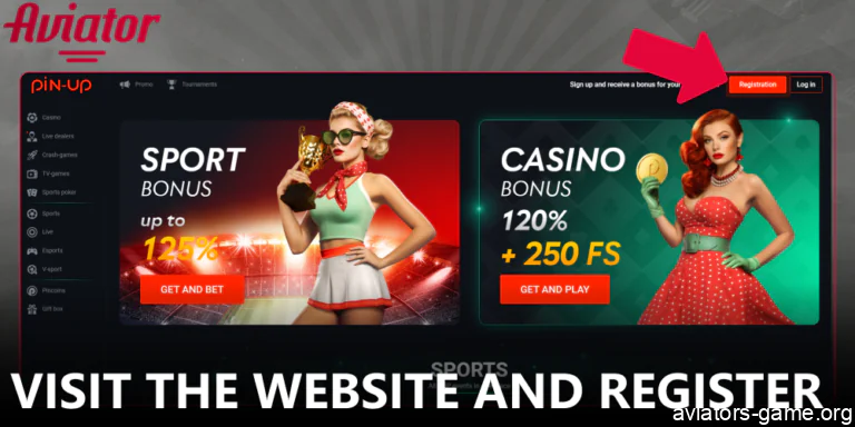 Sign up for an account on the Aviator casino platform