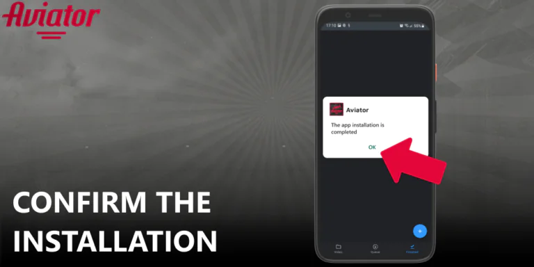 Confirm that the Aviator setup on your Android device was successful.